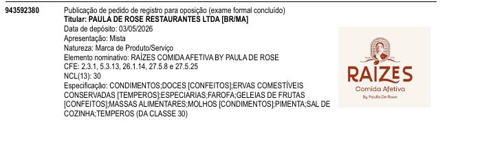 Página da RPI de RA�ZES COMIDA AFETIVA BY PAULA DE ROSE