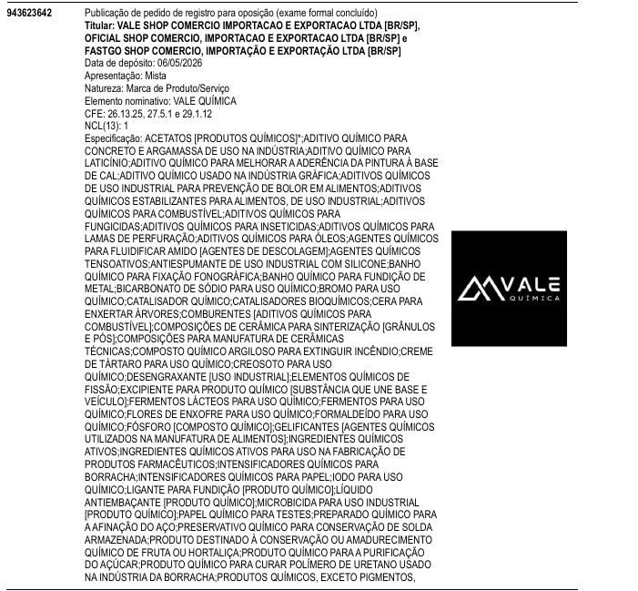 Página da RPI de VALE QU�MICA