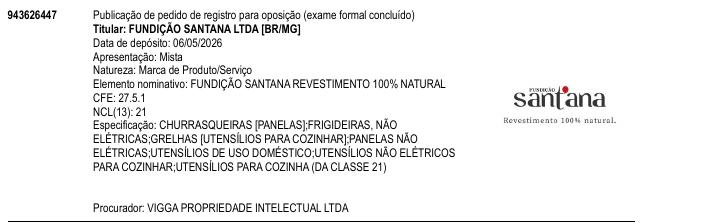 Página da RPI de FUNDI��O SANTANA REVESTIMENTO 100% NATURAL