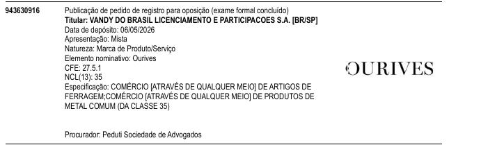 Página da RPI de Ourives