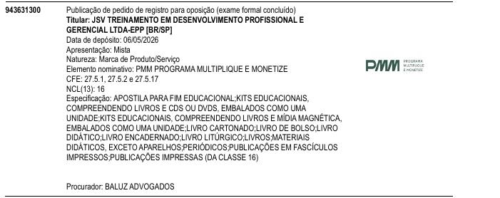 Página da RPI de PMM PROGRAMA MULTIPLIQUE E MONETIZE