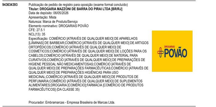 Página da RPI de DROGARIAS POV�O