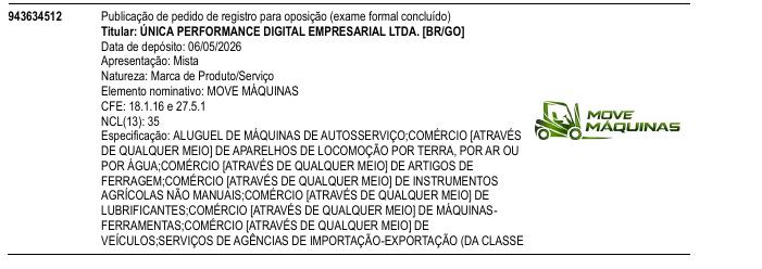 Página da RPI de MOVE M�QUINAS
