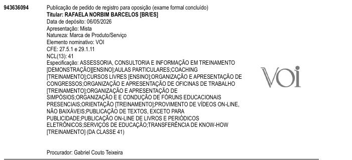 Página da RPI de VOI