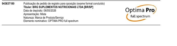 Página da RPI de OPTIMA PRO full spectrum