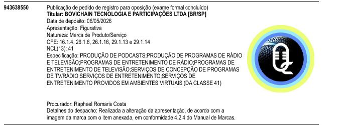 Página da RPI de Processo 943638550