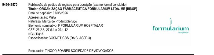 Página da RPI de F FORMULARIUM HOSPITALAR