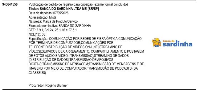 Página da RPI de BANCA DO SARDINHA