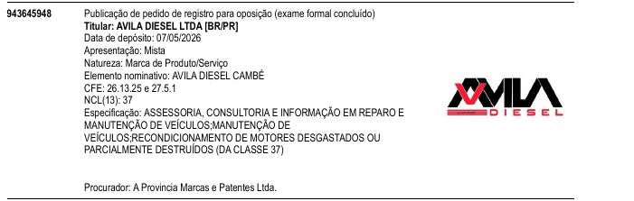 Página da RPI de AVILA DIESEL CAMB�