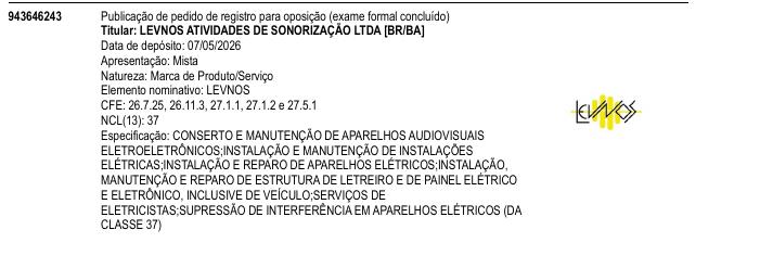 Página da RPI de LEVNOS