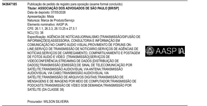 Página da RPI de AASP IA.