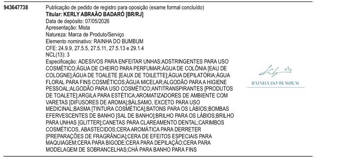 Página da RPI de RAINHA DO BUMBUM