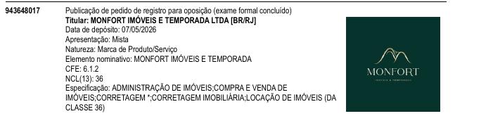 Página da RPI de MONFORT IM�VEIS E TEMPORADA