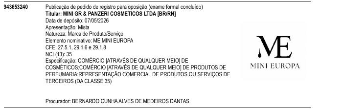 Página da RPI de ME MINI EUROPA