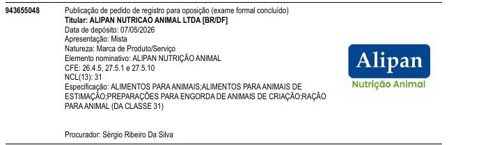 Página da RPI de ALIPAN NUTRI��O ANIMAL