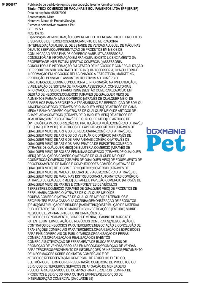 Página da RPI de boxmania Pet
