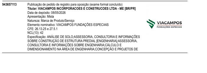 Página da RPI de VIACAMPOS FUNDA��ES ESPECIAIS