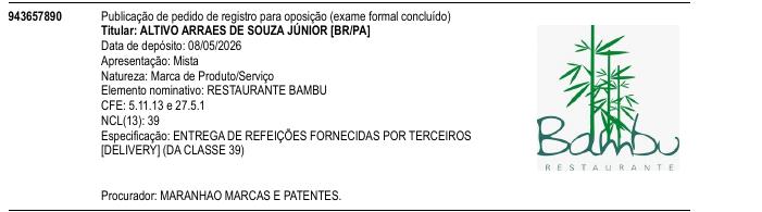 Página da RPI de RESTAURANTE BAMBU