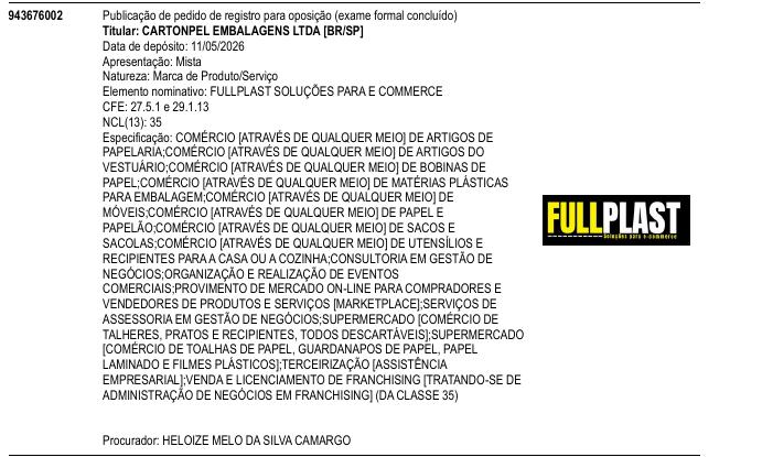 Página da RPI de FULLPLAST SOLU��ES PARA E COMMERCE