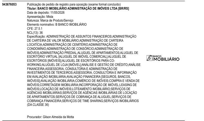 Página da RPI de B BANCO IMOBILI�RIO