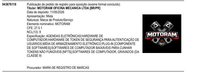 Página da RPI de MOTORAM