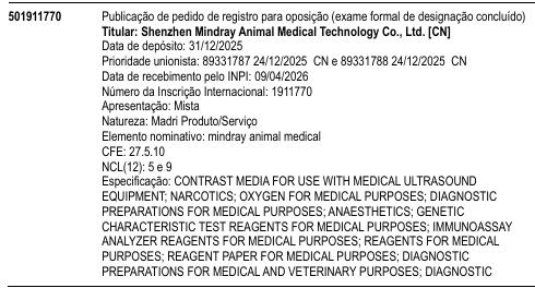 mindray animal medical