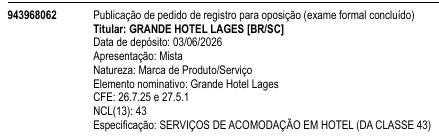 Grande Hotel Lages