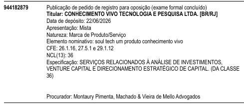 soul tech um produto conhecimento vivo