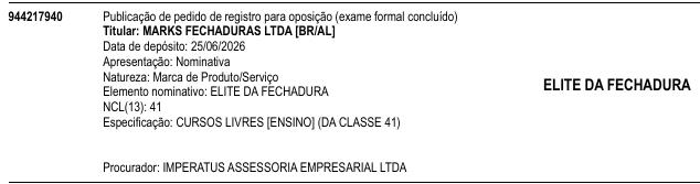 ELITE DA FECHADURA