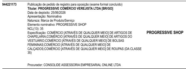 PROGRESSIVE SHOP
