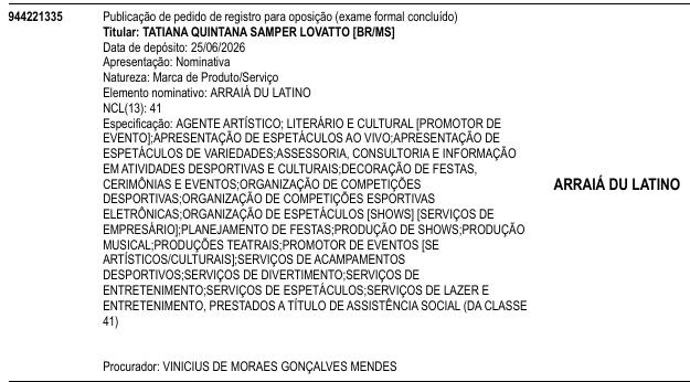 ARRAIÁ DU LATINO