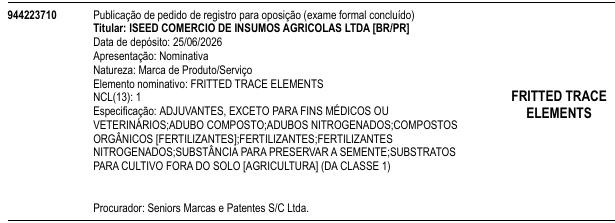 FRITTED TRACE ELEMENTS