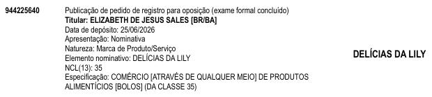DELÍCIAS DA LILY