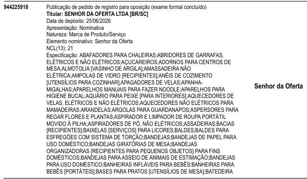 Senhor da Oferta