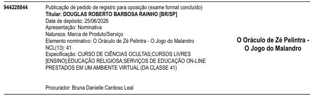 O Oráculo de Zé Pelintra - O Jogo do Malandro