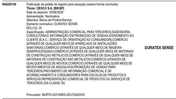 DURATEX SENSE
