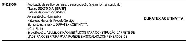 DURATEX ACETINATTA