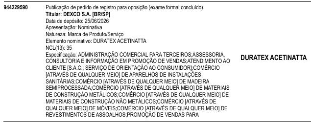 DURATEX ACETINATTA