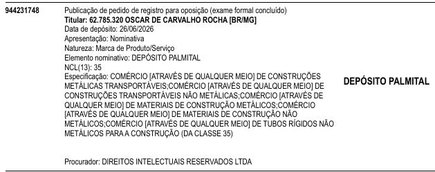 DEPÓSITO PALMITAL