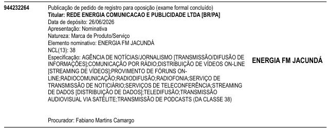 ENERGIA FM JACUNDÁ