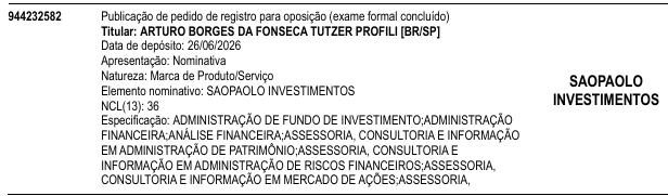 SAOPAOLO INVESTIMENTOS