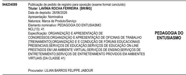 PEDAGOGIA DO ENTUSIASMO