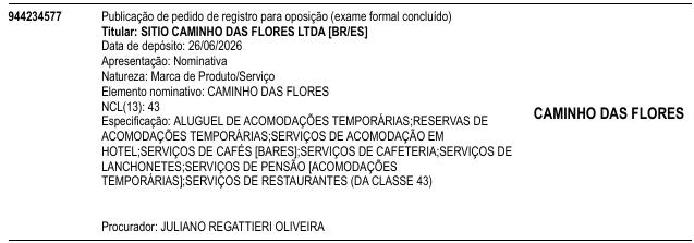 CAMINHO DAS FLORES