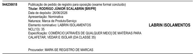 LABRIN ISOLAMENTOS