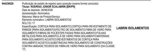 LABRIN ISOLAMENTOS