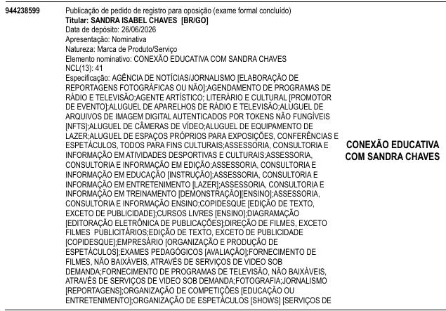 CONEXÃO EDUCATIVA COM SANDRA CHAVES