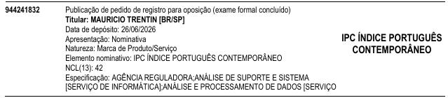 IPC ÍNDICE PORTUGUÊS CONTEMPORÂNEO