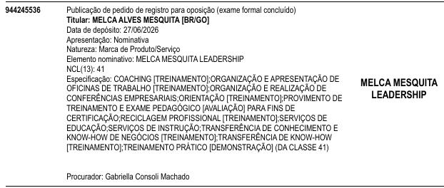 MELCA MESQUITA LEADERSHIP