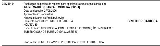 BROTHER CARIOCA