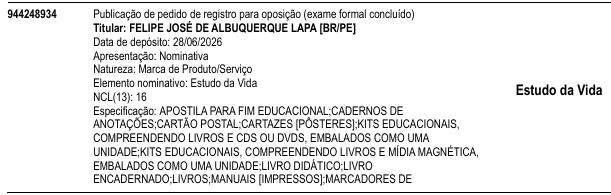 Estudo da Vida